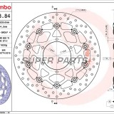 Δίσκος φρένου -BREMBO- 78B40884, GSX-R 1000/1000A/ABS (2017-2019)