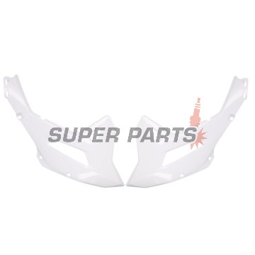 Μπροστινά πλαϊνά πλαστικά -POLISPORT- λευκά, HONDA CRF 450 2022-2023