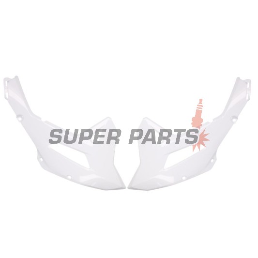 Μπροστινά πλαϊνά πλαστικά -POLISPORT- λευκά, HONDA CRF 450 2022-2023