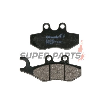 Τακάκια φρένων -BREMBO- 07056, Piaggio Vespa Beverly / GTS / GTV / X8 / X9 / X-Evo, Gilera Runner / Nexus, Aprilia SR / SRV / Sportcity, Peugeot Geopolis, Derbi Boulevard, Beta Alp / RR, Rieju RS-2 / SMX (1976-2016)