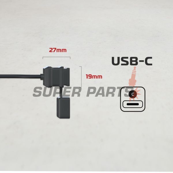 Αντάπτορας USB -OXFORD- 12V, 3Ah (type C)